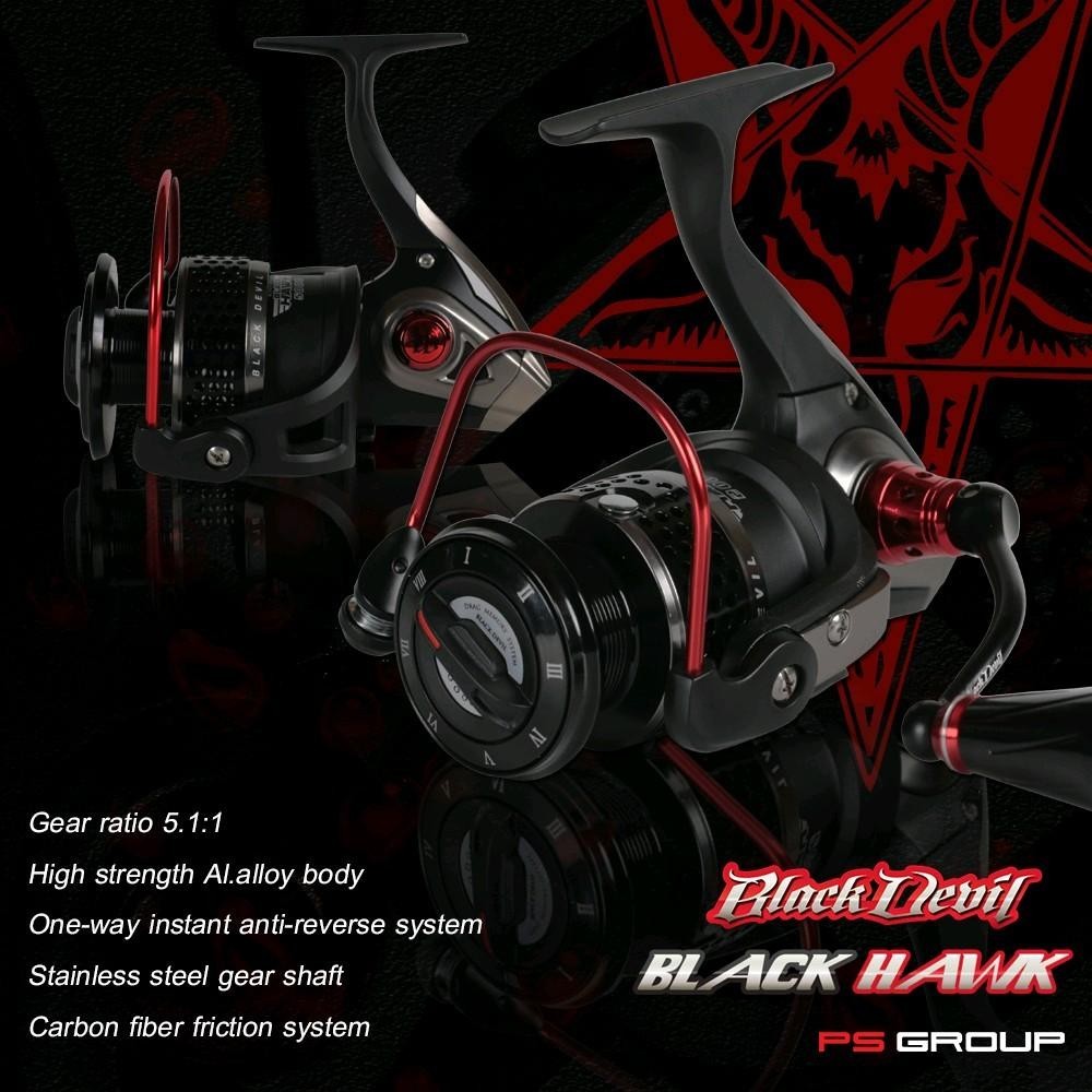 Black Devil Hawk Spinning Reel From 1 000-5 000 Number 1 Starting At 1 ...