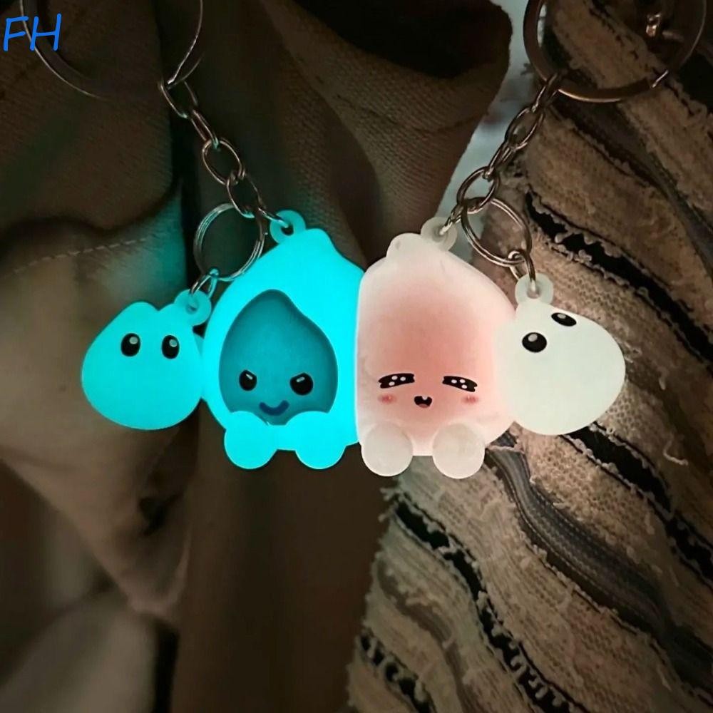FENGHA Magnetic Suction Keychain, Cute Animal Glow-in-the-dark keychain ...