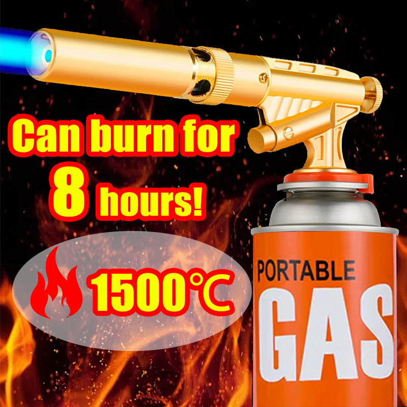 1500℃ Welding Torch Portable Gas Burner Flame Gun High Temperature ...