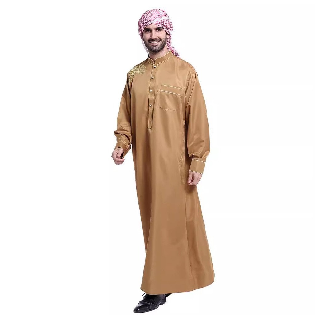 Raya Male Muslim Clothing Long Sleeves Robe Kaftan Saudi Arab Caftans ...