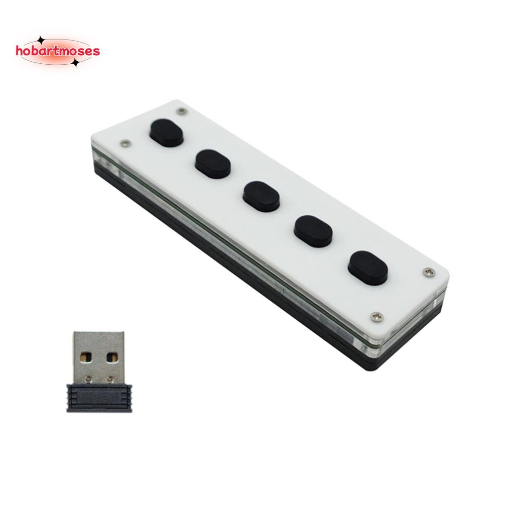 Silent Silicone Bluetooth Custom Programming Macro Keyboard 5-Keys ...