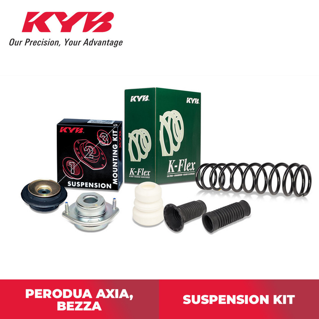 Kayaba Suspension Kit (Coil Spring, Strut Mounting & Protection Kit ...