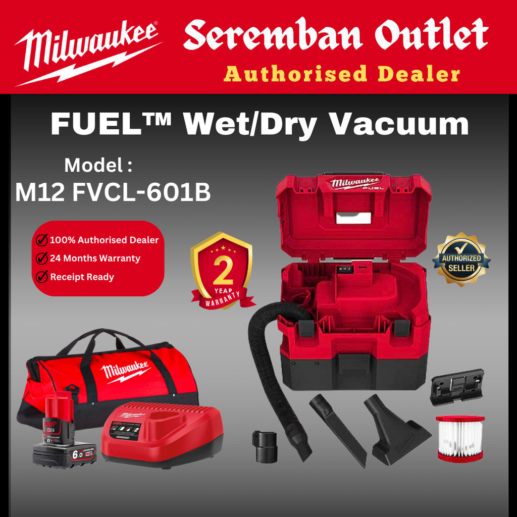 Milwaukee M12 Wet Dry Vacuum / FVCL / Milwaukee Vacuum / Wet & Dry
