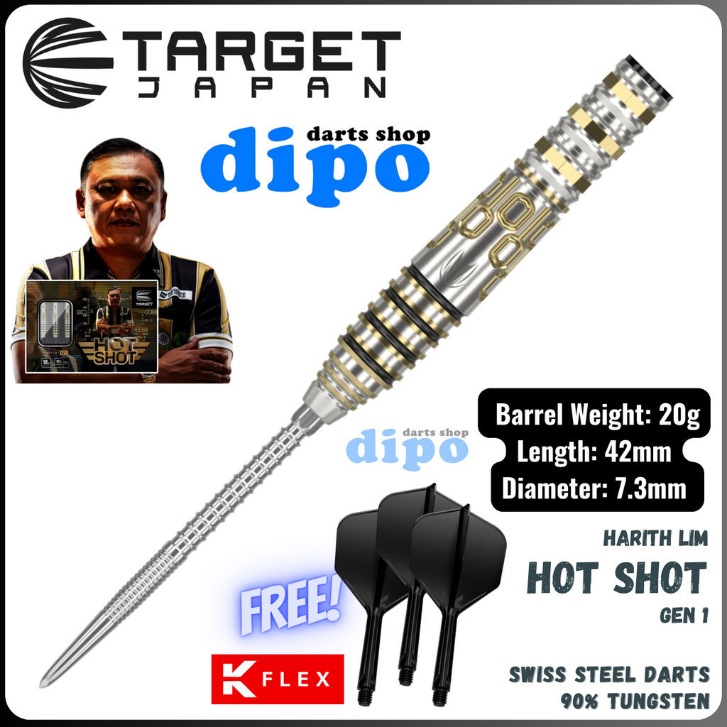 TARGET HOT SHOT ( Harith Lim Player model ) - TARGET Swiss Steel Darts ...