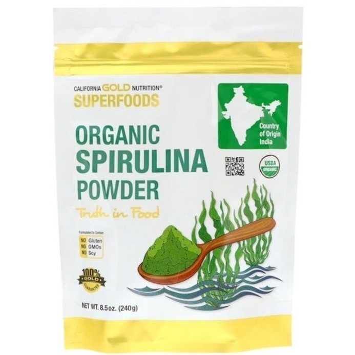 California Gold Nutrition Superfoods Organic Spirulina Powder 8 5 Oz 240 G Shopee Malaysia