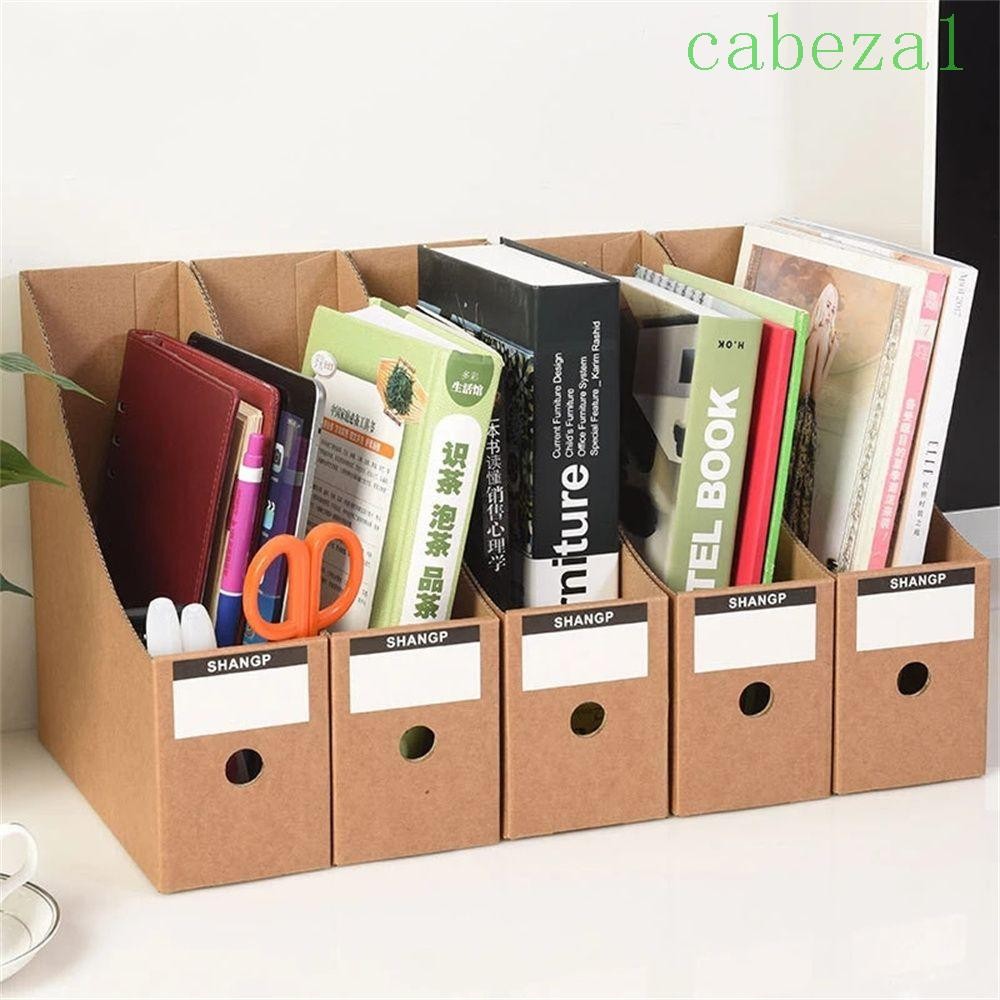CABEZA File Holder Student Office Kraft Paper Bookend Magazine Books ...