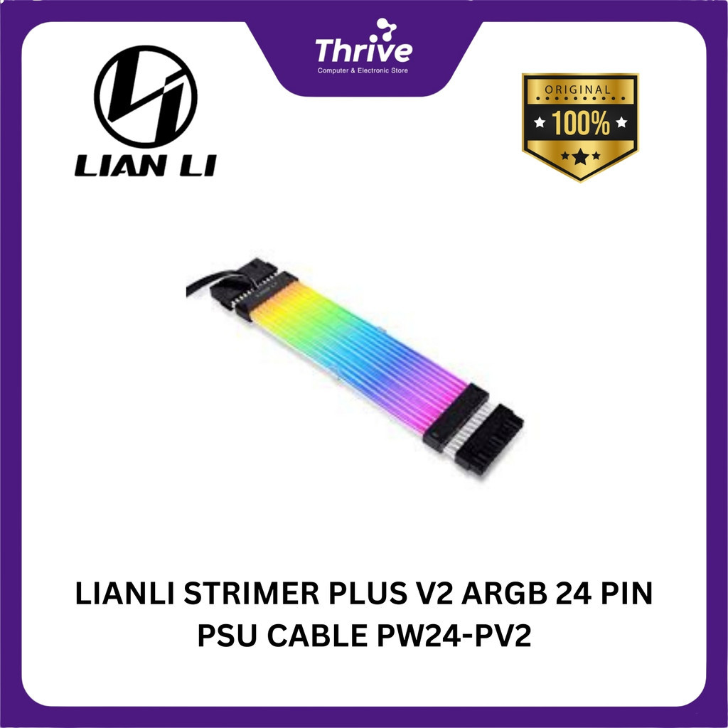 Lianli STRIMER PLUS V2 ARGB 24 PIN PSU CABLE PW24-PV2 | Shopee Malaysia