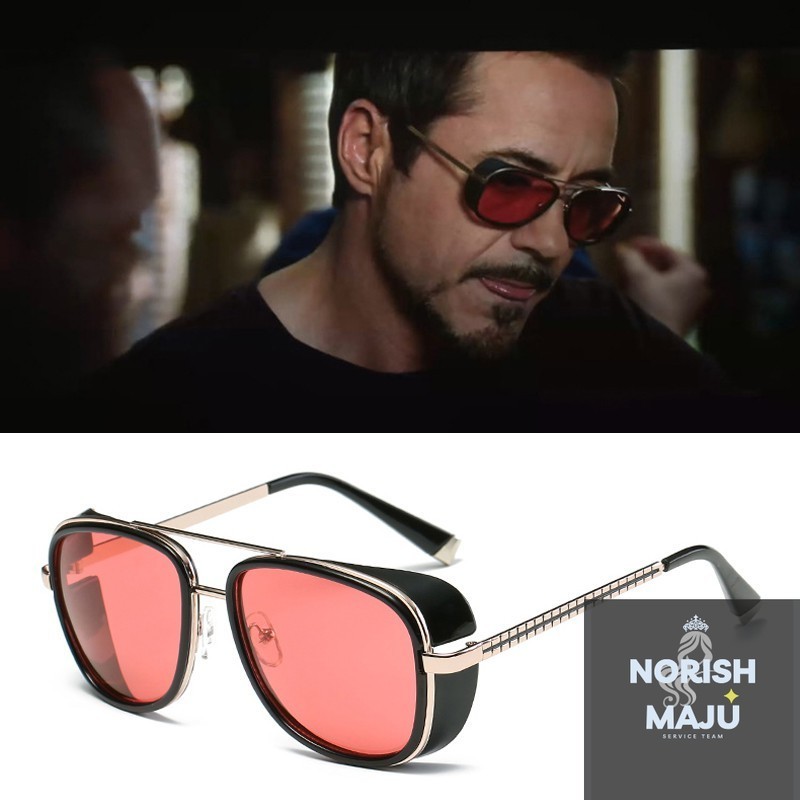 Fqdailyuse Iron Man 3 Matsuda Tony Stark Sunglasses Men Rossi Coating Retro Vintage Shopee 9841