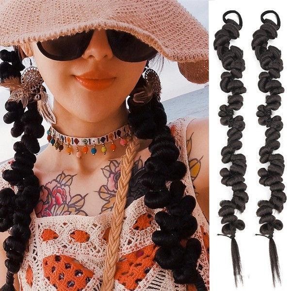 Wig braid ethnic style irregular twist braid thick sweet cool dirty ...
