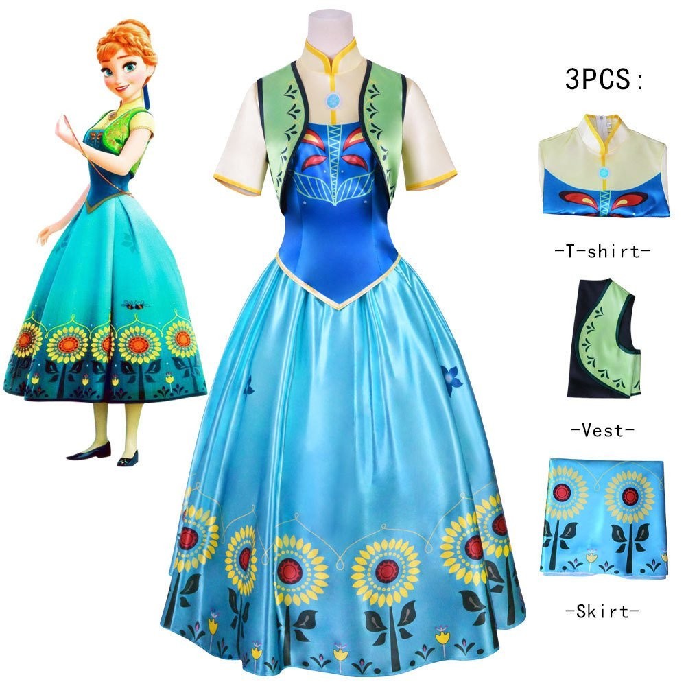 24 Hours Delivery A12 Frozen Halloween Masquerade Party Costume cosplay ...