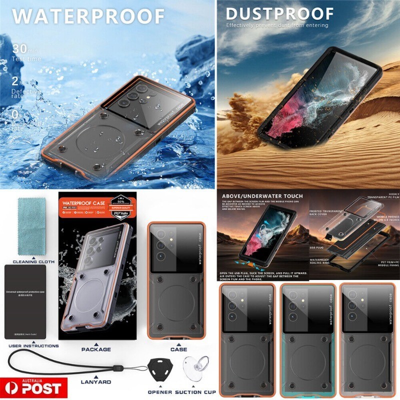Universal IP68 Waterproof 360° Full Case Cover For OPPO Reno 11F