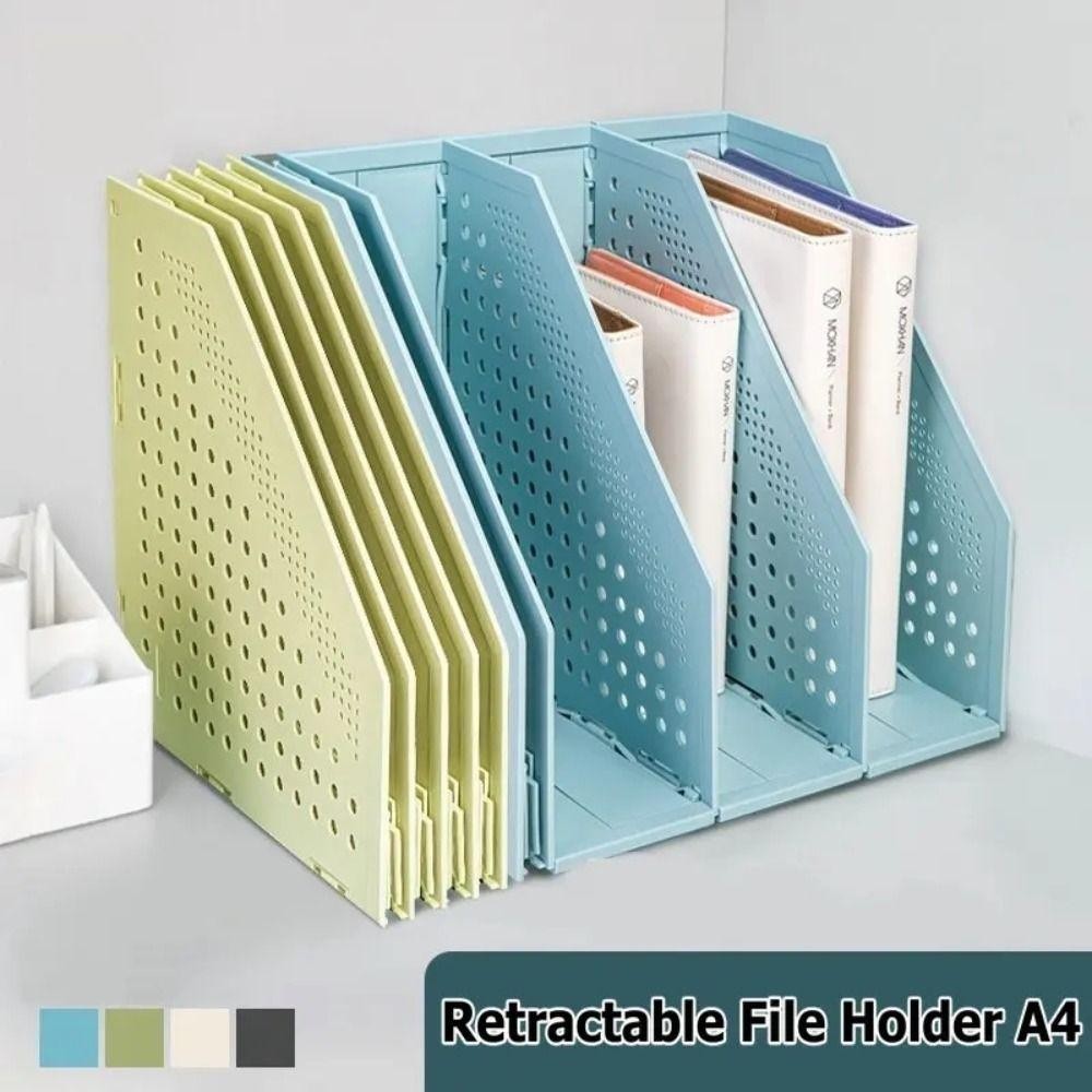 HUMBERTO Retractable File Holder, File Organizer Bookshelf File Storage ...