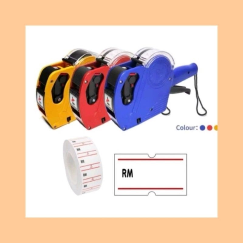 [Ready Stock] TECH99 Niso Price Tag Gun Label Machine Labeler Labelling ...