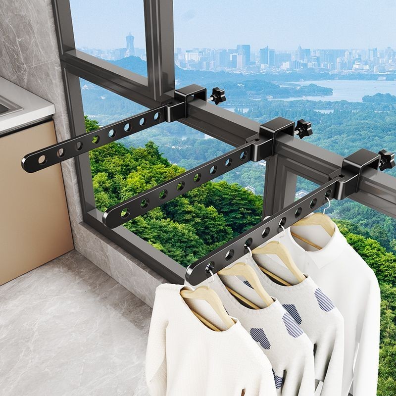 Youqin Balcony Drying Rack Anti-theft Window Foldable Rack Window ...