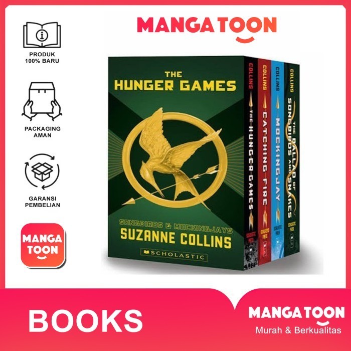 The hunger games series by Suzanne Collins (english) | Shopee Malaysia