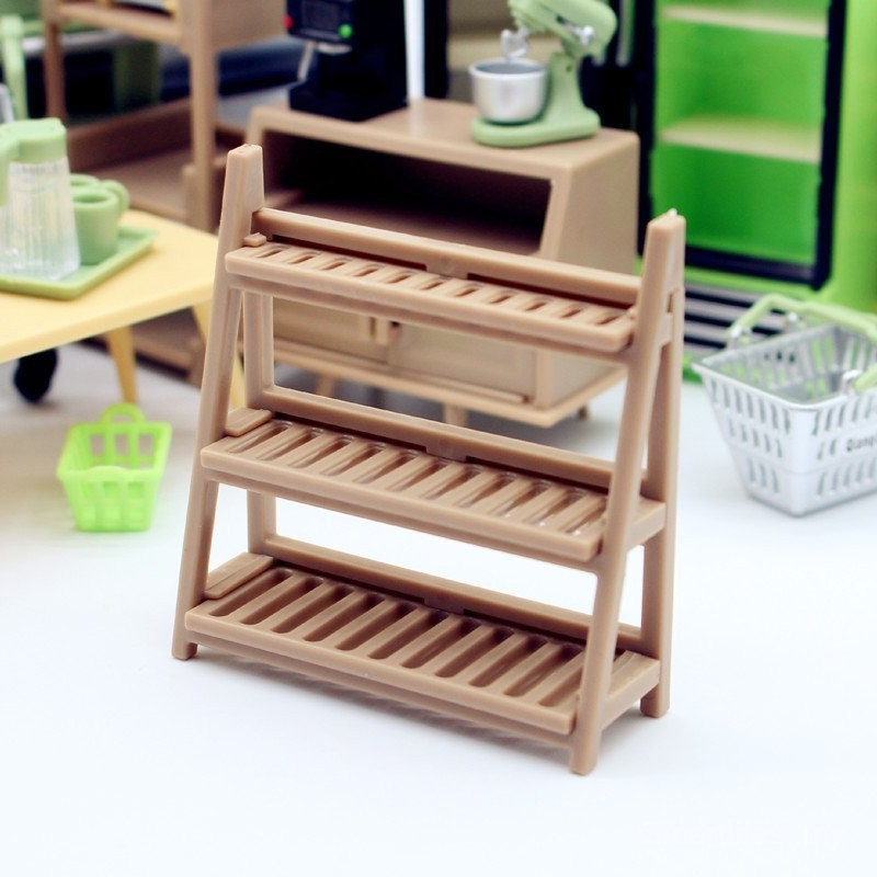 Mini Multi-Layer Shoe Cabinet Dollhouse Dollhouse Shelf Flower Rack ...