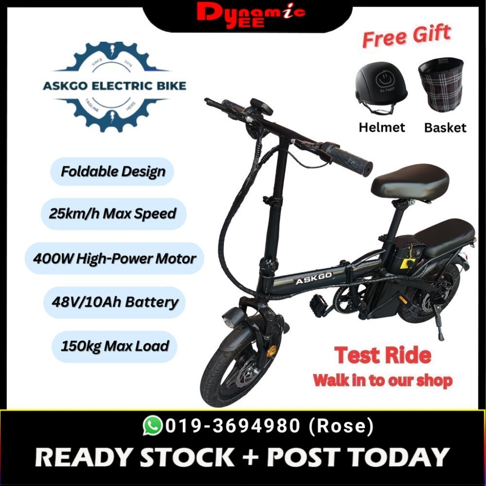 ASKGO Electric Bicycle Z6 BIKE301 Shopee Malaysia