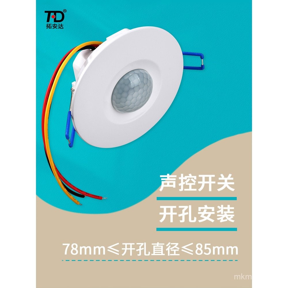Tuoanda Embedded Sound Light Control Switch Corridor LED Light 220V ...