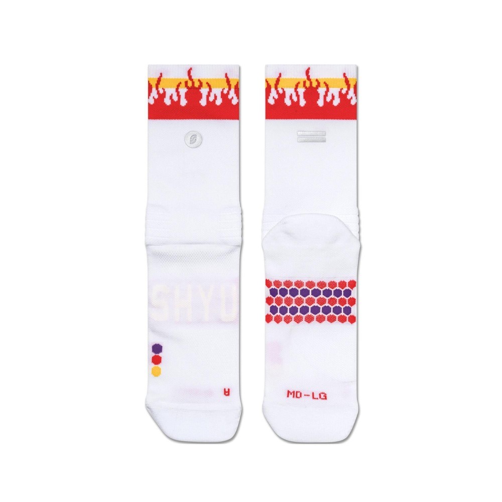 Shyu Racing Sock - White | Flame | Amber | Shopee Malaysia
