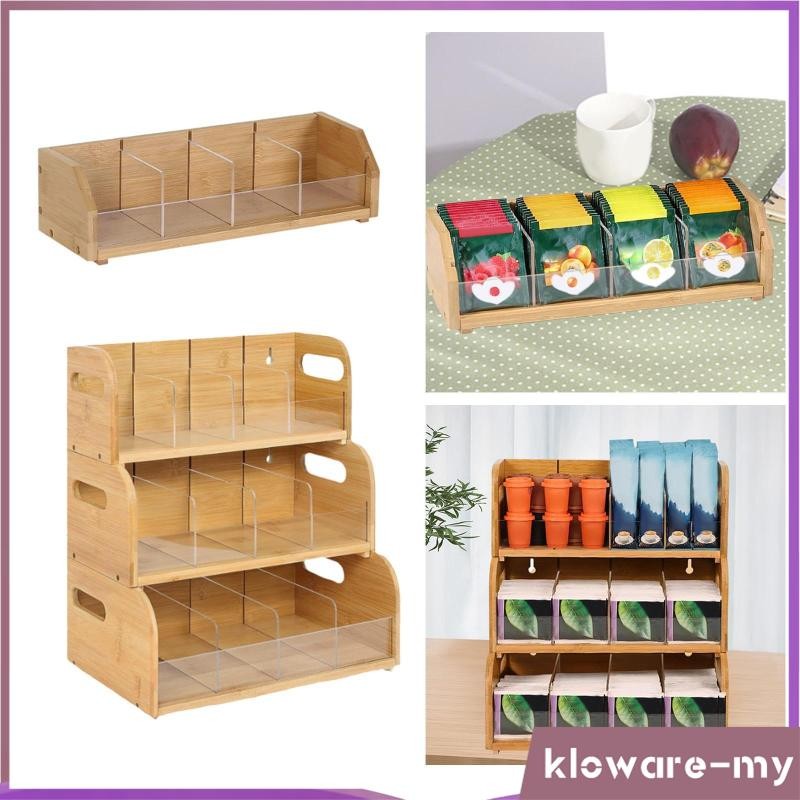 [KlowareMY] Organizer Tea Holder Lightweight Practical Multipurpose Tea ...