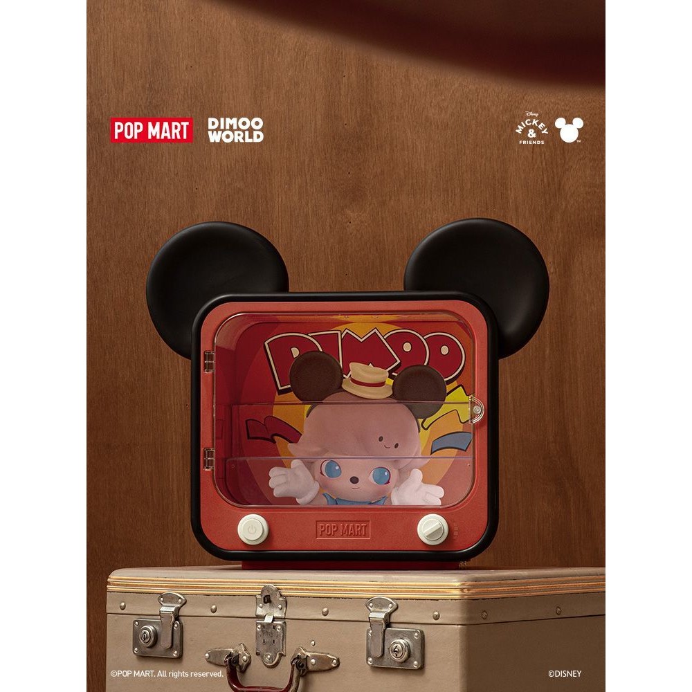 POPMART DIMOO WORLD x Disney Series TV Luminous Display Box Storage ...