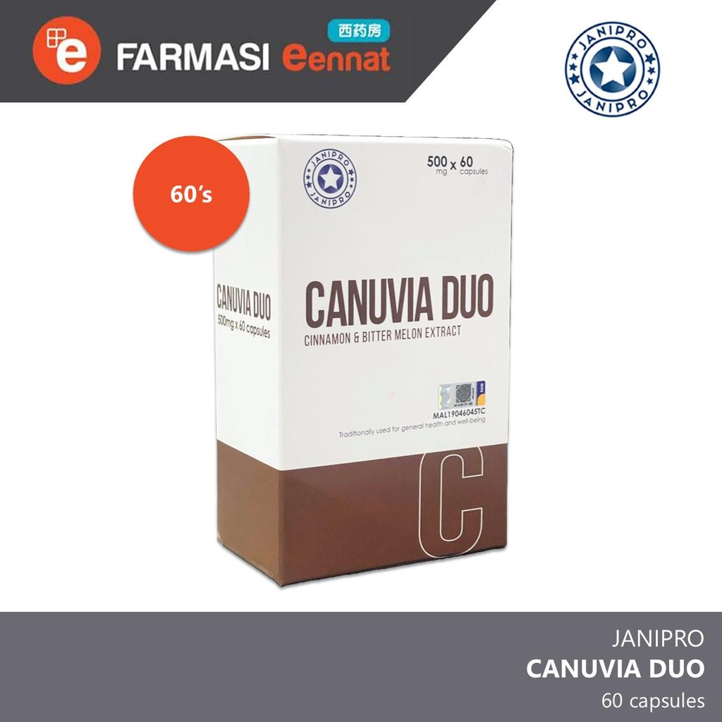 [Eennat Pharmacy] Janipro Canuvia Duo 500mg Capsules (60's) Cinnamon ...