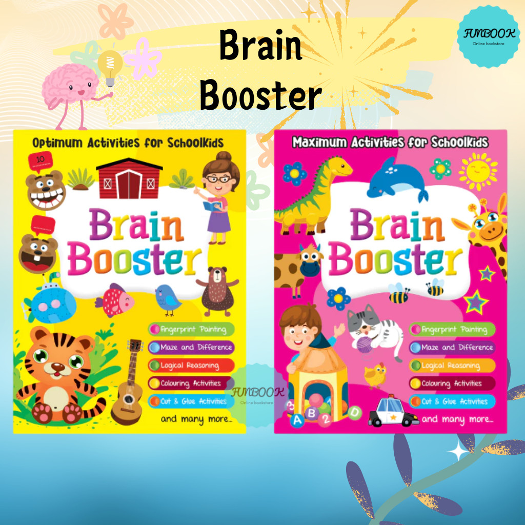 [FUNBOOK] Brain Booster Activity Book Mind to Mind | Shopee Malaysia