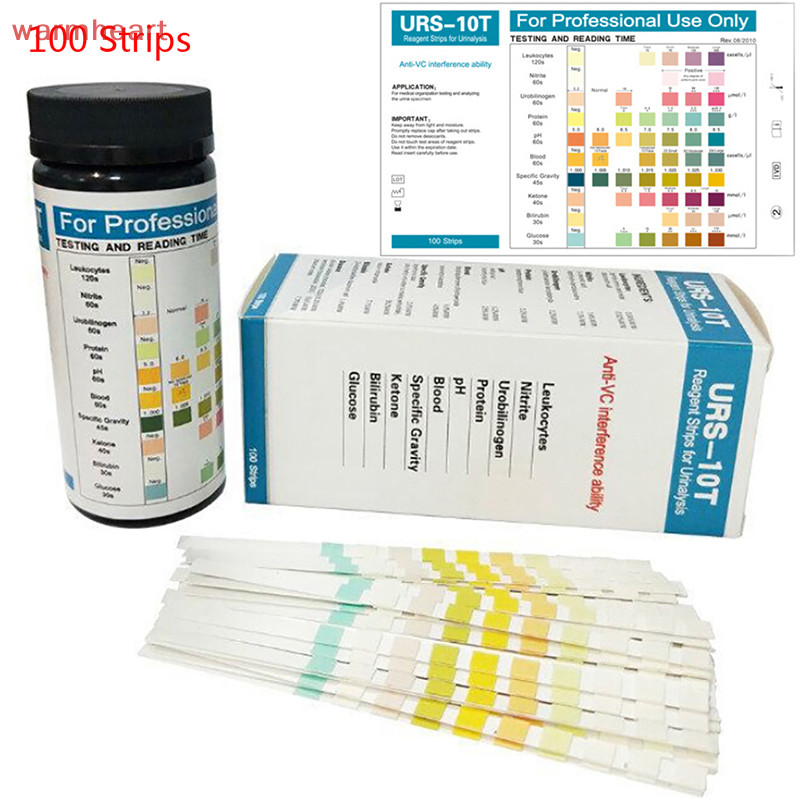 (warmheart) URS-10T 100strips Urinalysis Reagent Test Paper 10 ...