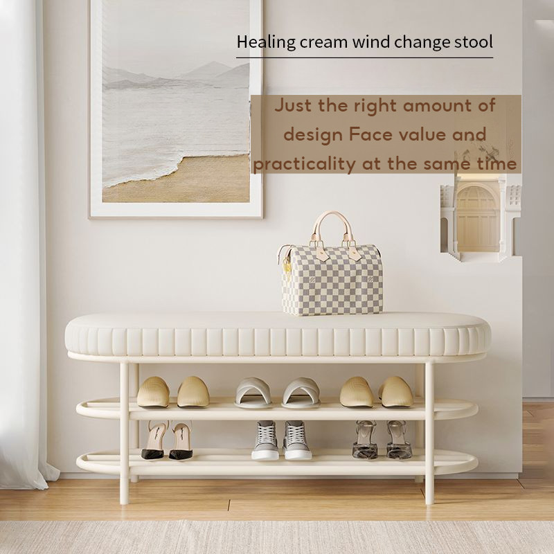 Shoe rack storage organizershoe rack with seat Doorway sitting shoe ...
