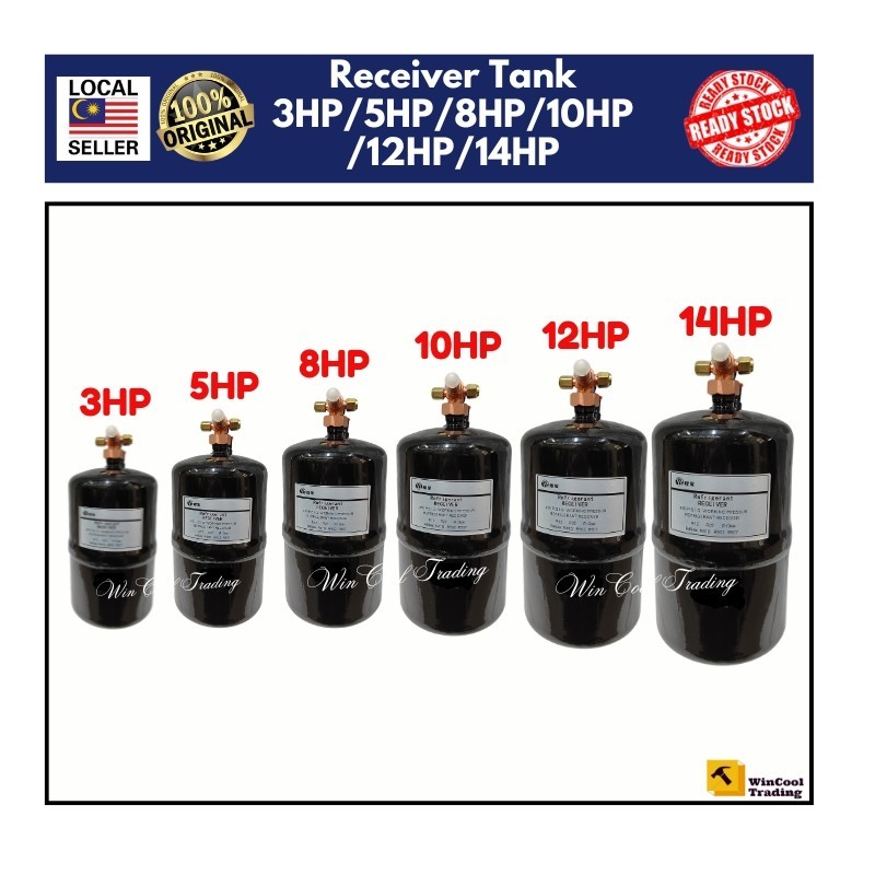 Receiver Tank For Refrigeration System 3HP/5HP/8HP/10HP/12HP/14HP ...