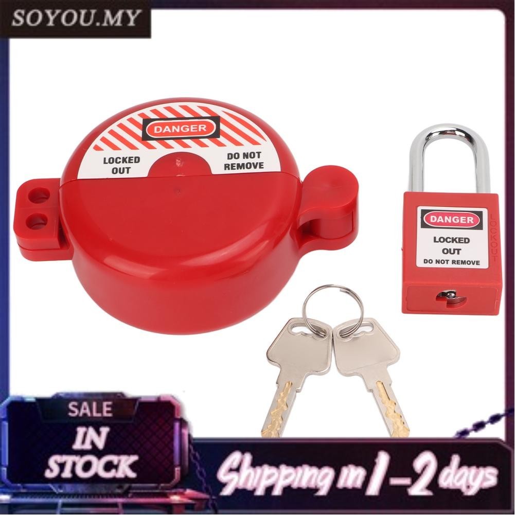 Soyoung Lockout Tagout Valve Lock With Safety Padlock Heatproof Gate ...