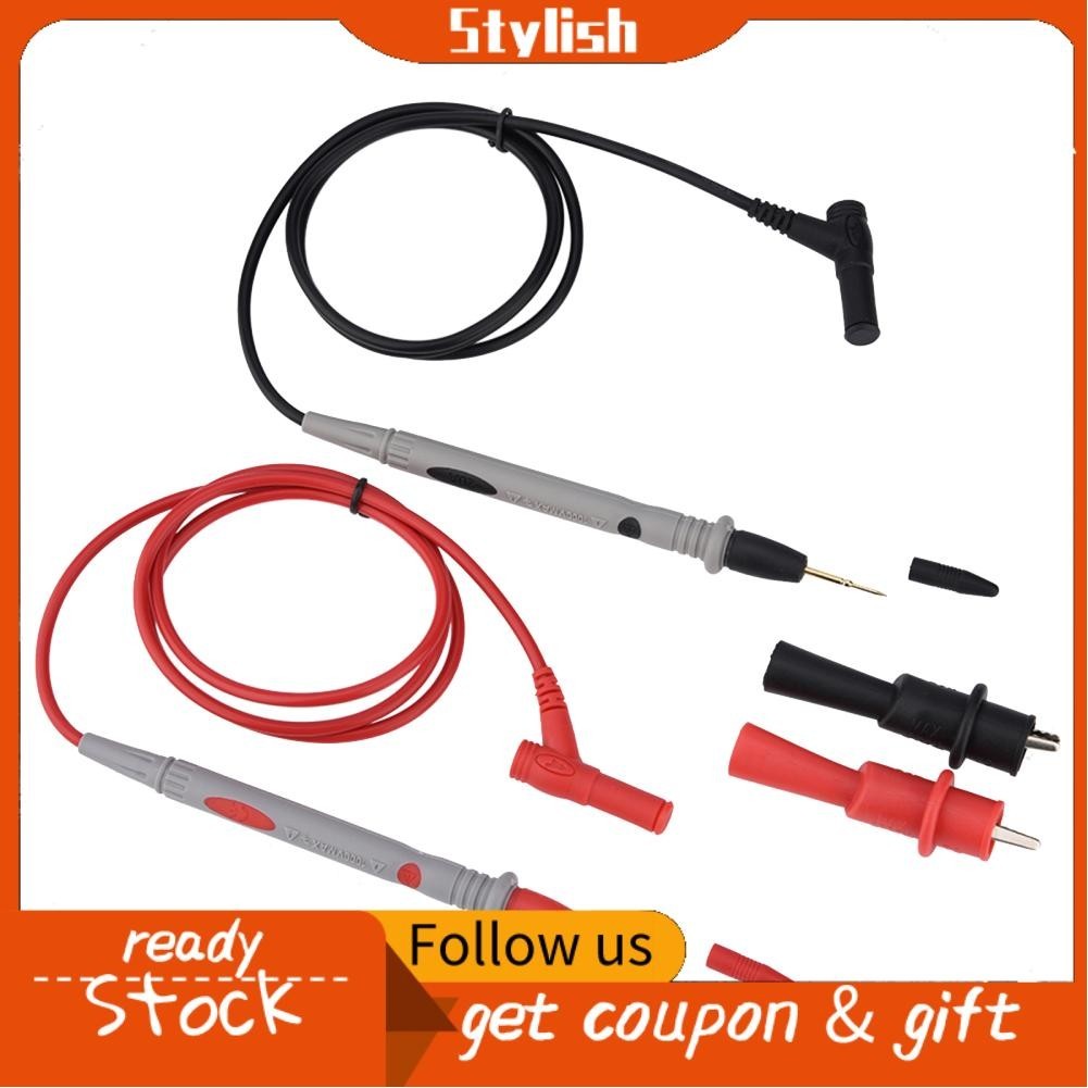 Stylish365 Ultra Multimeter Probe Precise 1000V 20A Gold Plated Leads ...