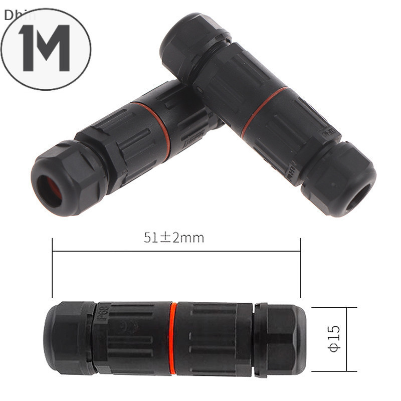 1M IP68 Industrial Electrical Waterproof Wire cable Connector Outdoor ...