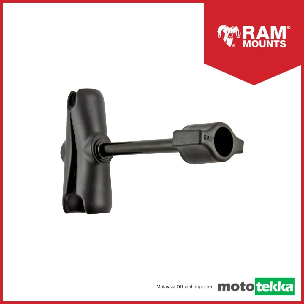 RAM Mounts Double Socket Arm with Retention Knob - B Size Medium ...