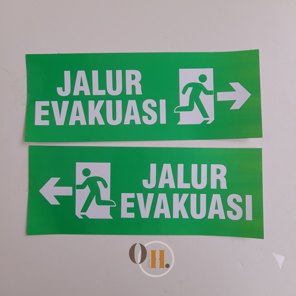 Evacuation Line Stickers - Signage - K3 Signs | Shopee Malaysia