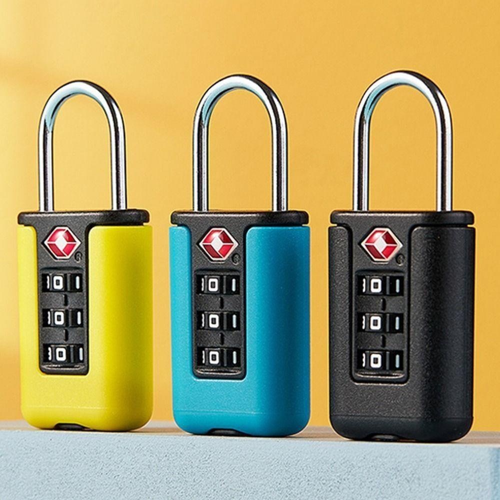 TSA Customs Code Lock Creative Travel Security Tool Contrast Color
