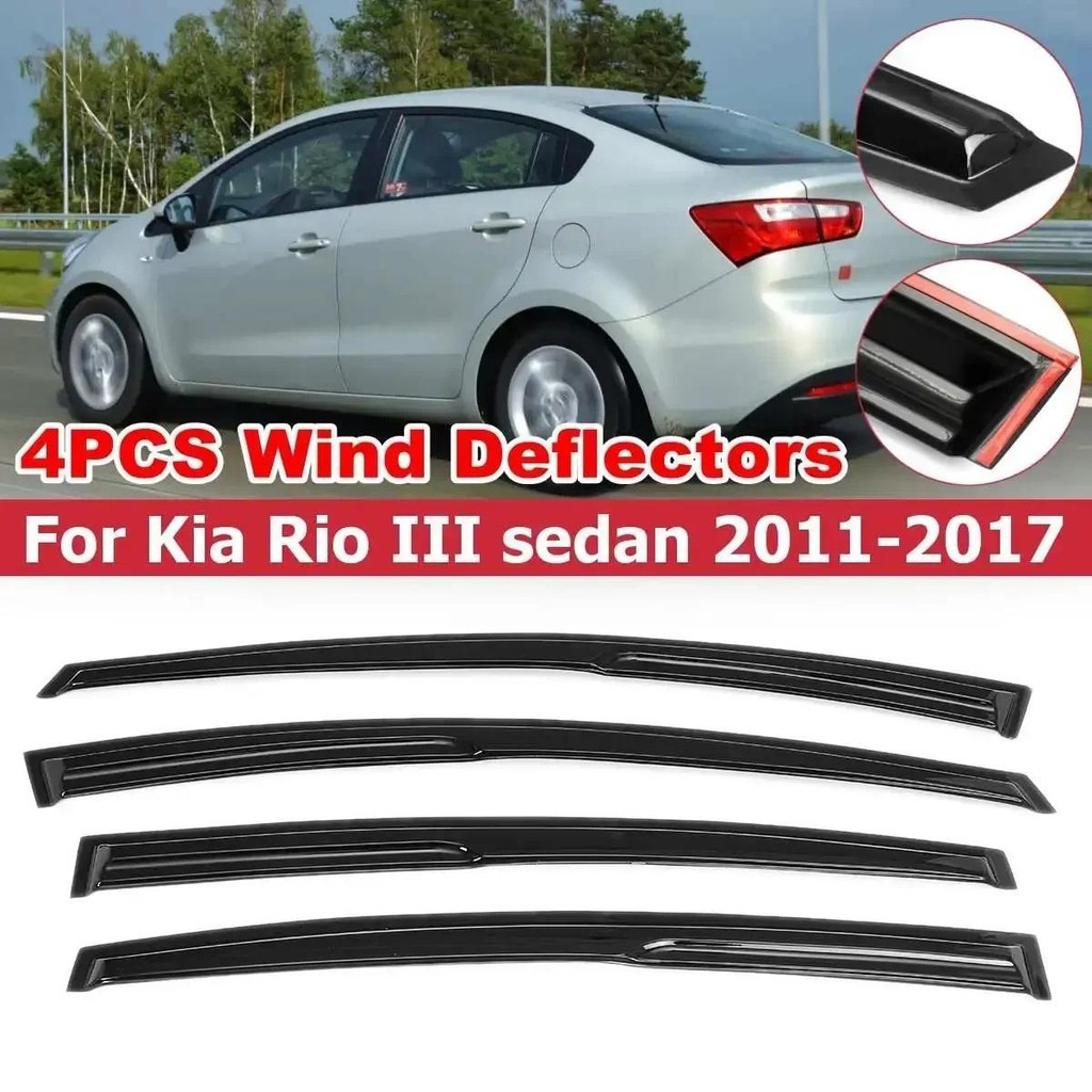 High Quality Car Side Window Deflector Vent For Kia Rio 3 III sedan ...