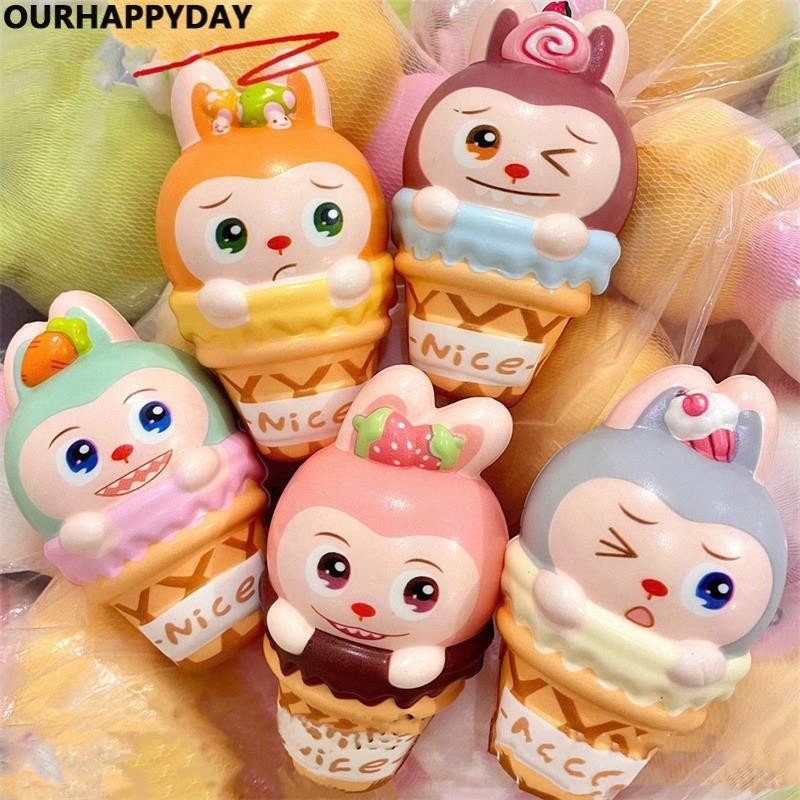 Labubu Squeeze Toys Squishy Fidget Vent Toy Creative Miniature Sensory ...