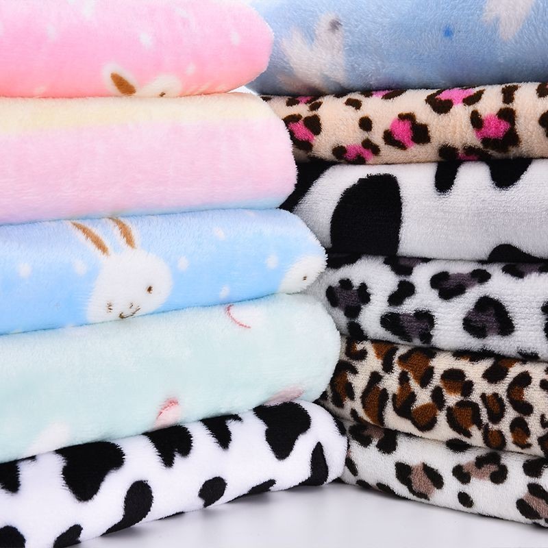 Coral Fleece Fabric Double-sided Fleece Thick Plush Fabric Fabric Head 