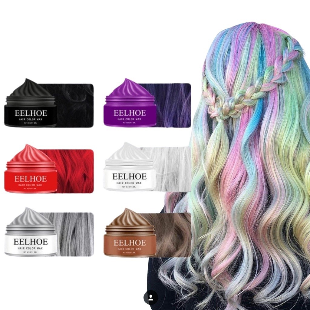 (TEMPORARY DYE) Temporary Colour Hair Wax Temporary Hair Coloring