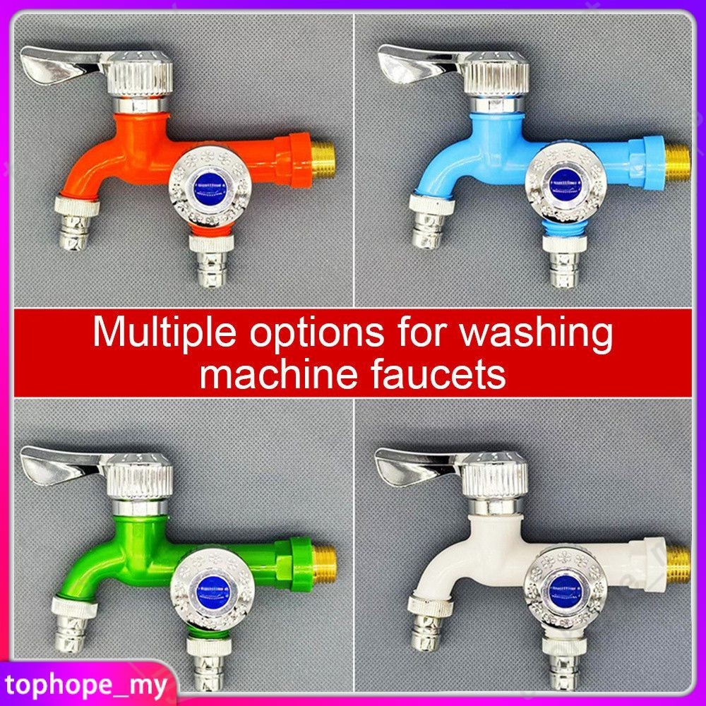 Washing Machine Faucet One In Two Out Multi-function Double Spout Quick ...