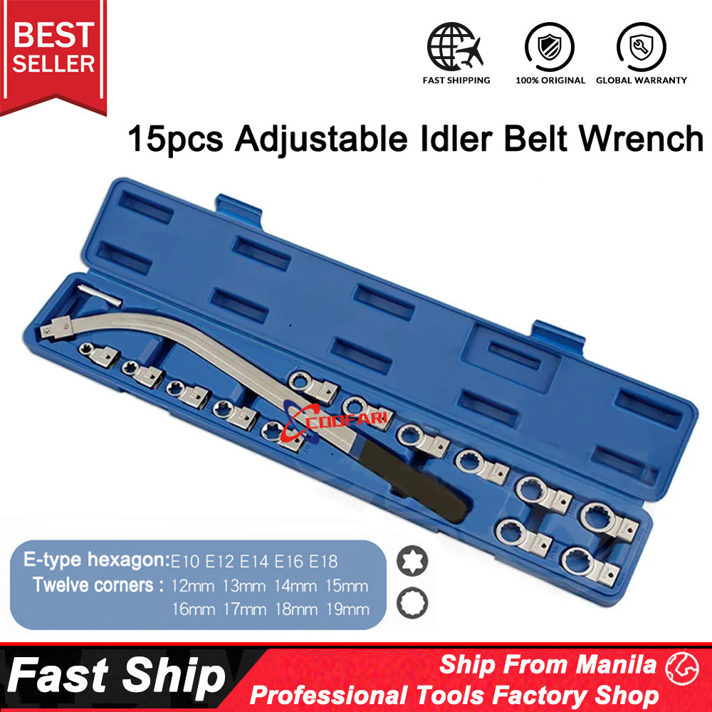 Serpentine Riemspanner Wrench Tool Kit 8 STKS Met Vierkante Aandrijving
