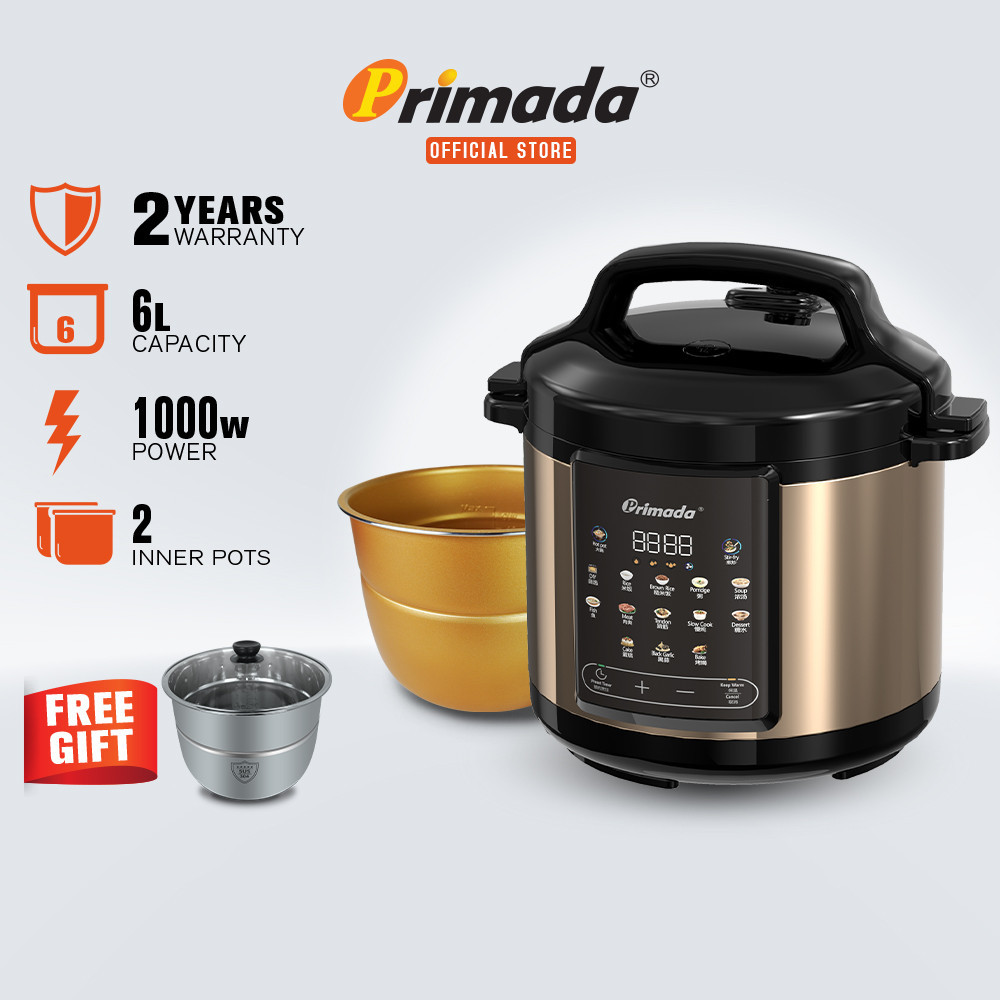 New Model Primada 6 Liter Speedy Intelligent Cooker MPC6330 FREE 1 ...