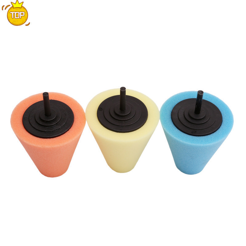 Electric Drill Auto Burnishing Buffing Polishing Cone Sponge Foam Car ...