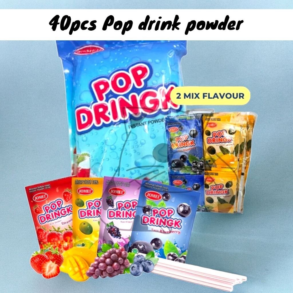 Jomei Pop Drink powder fruits flavour 40pcs | Shopee Malaysia