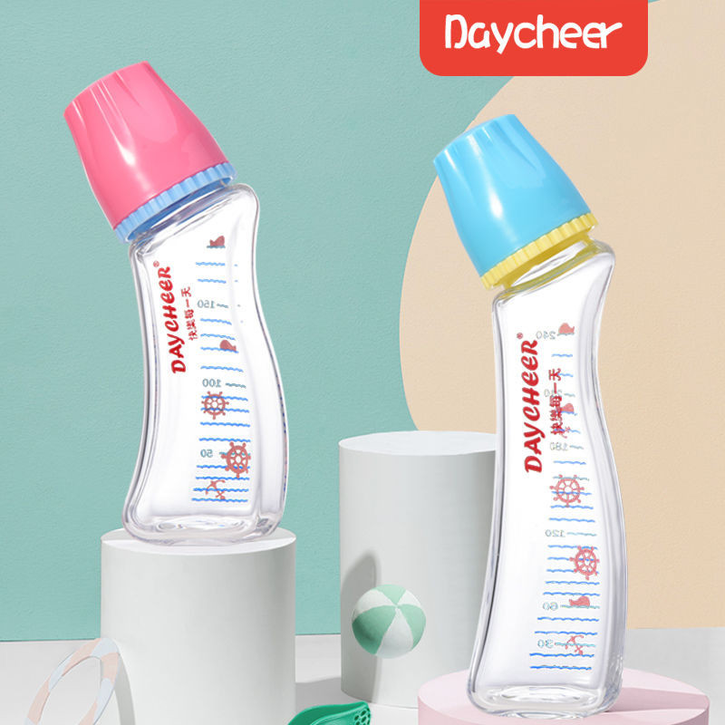 Antichoking Milk Crooked Mouth Neck Glass Baby Bottle Baby Newborn