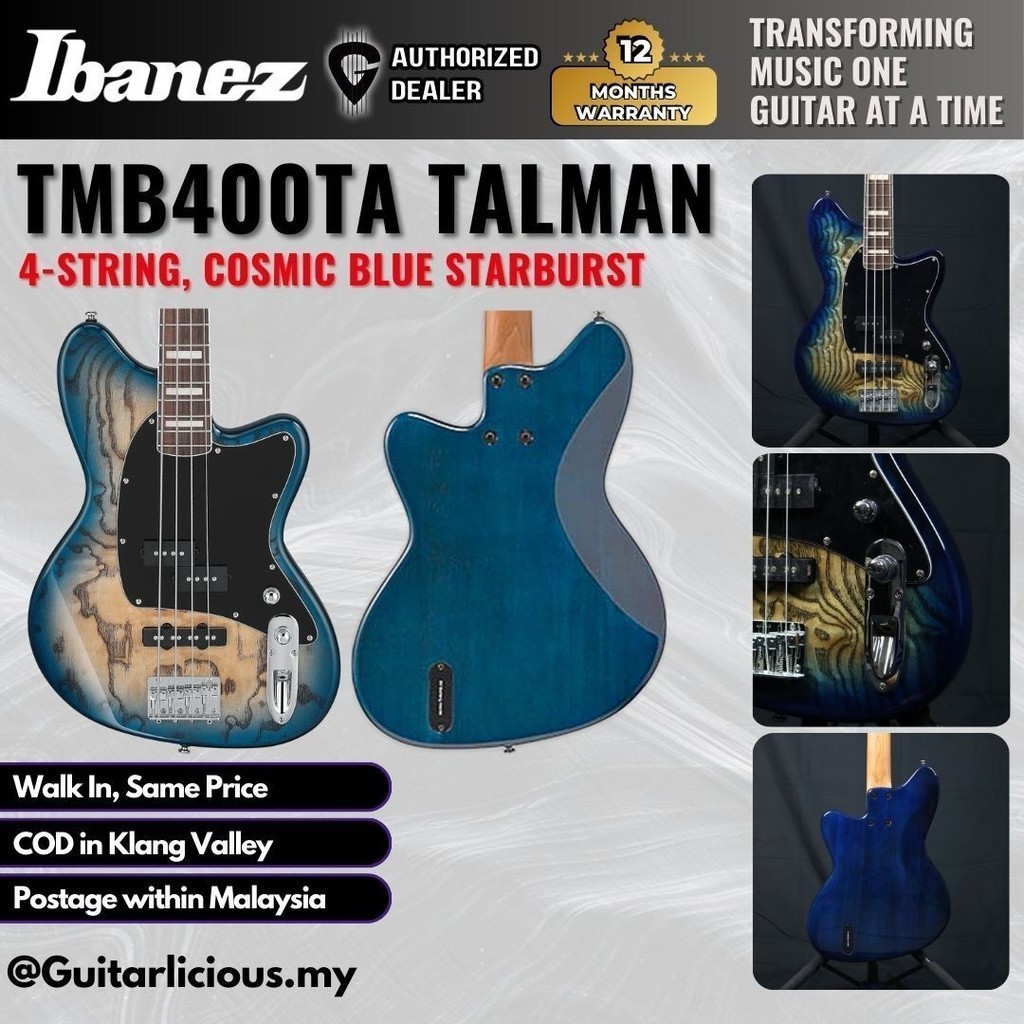 Ibanez TMB400TA Talman Bass Standard Series 4 String Electric Bass ...