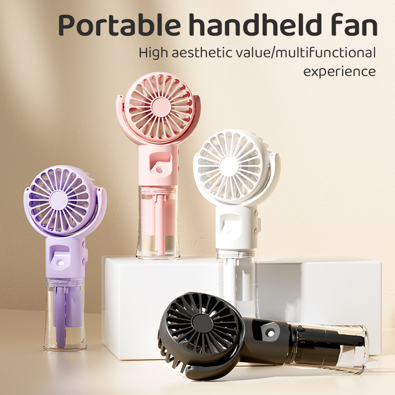 New Handheld Spray Fan Rechargeable Mini Children's Student Fan Large ...