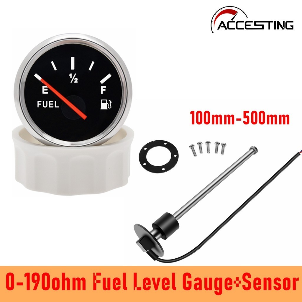 52mm Pointer Fuel Level Gauge 0-190 ohm Water Level Gauge Waterproof ...