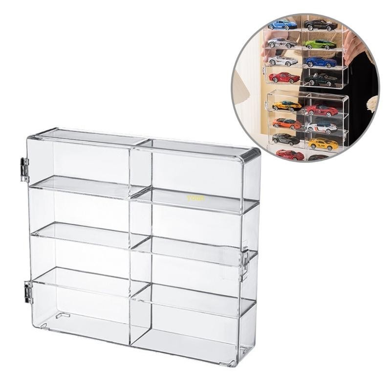youn MultiCompartment Acrylic Display Box for Diecast Model Car Small ...